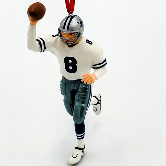 Hallmark Troy Aikman Christmas Ornament Dallas #8 Football - Picture 8 of 8